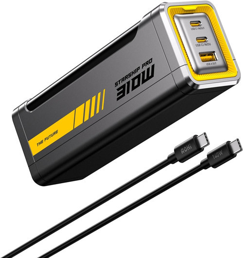 Starship 20.000 Mah 310W Pd3.1 Powerbank, Akıllı Dijital Göstergeli 2Si1 Arada Taşınabilir Hızl
