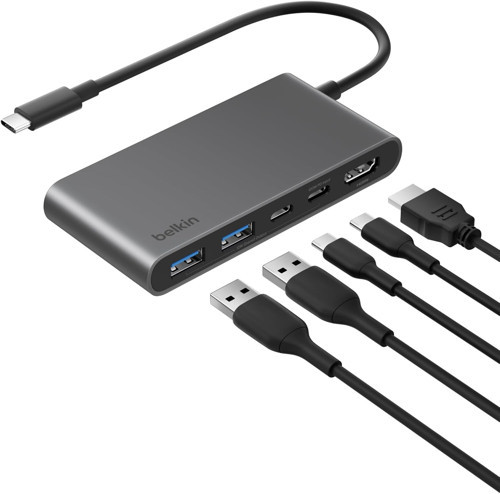 Usb-C Hub, 5 Portlu, 60 Hz’De 4K Hdmi Ekran Desteği, 100W Güç İletimi, 5Gbps Veri Aktarımı, M
