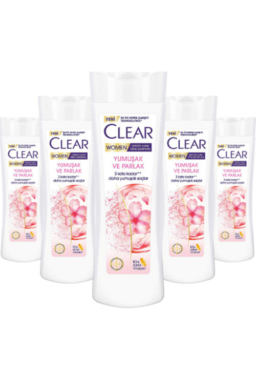 Women Kepeğe Karşı Etkili Şampuan Yumuşak Ve Parlak 350 ML * 5 Adet