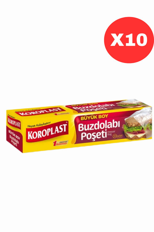 Buzdolabı Poşeti Büyük Boy 20'li X10