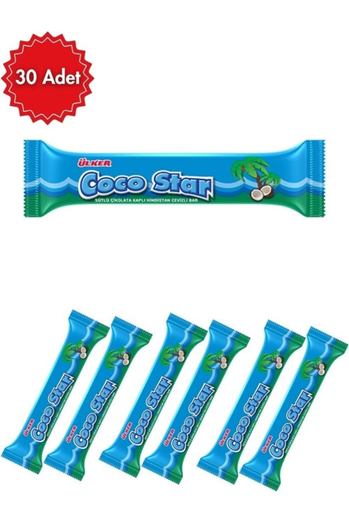 Coco Star Hindistan Cevizli Bar 25 G x 30 Adet