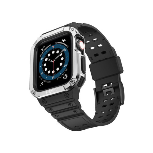Watch 42mm Kr401 Kordon - Siyah-gümüş