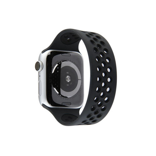 Watch 42mm Ayarlı Delikli Kordon - Siyah-siyah