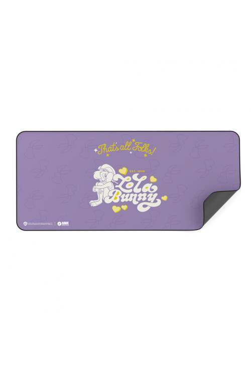 Looney Tunes Lola Bunny 90x40 3mm Premium Kaymaz Taban Dikişli Oyuncu Mouse Pad