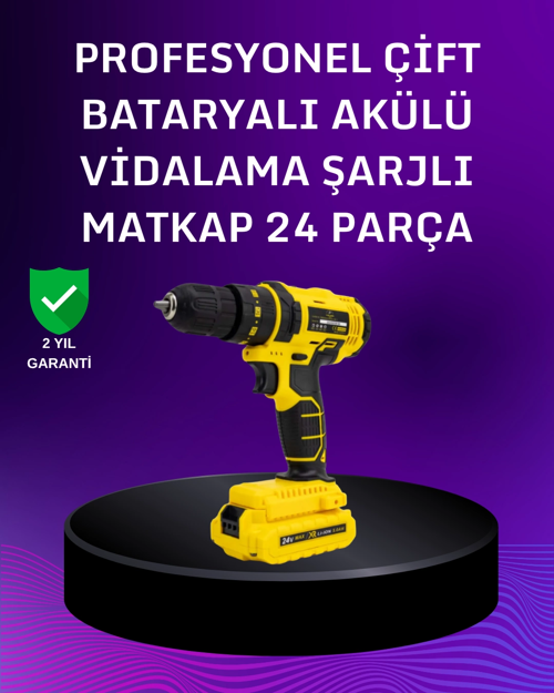 12V Akülü Matkap | 20-30 Nm Tork, Çift Hız Ayarı ve LED Işık