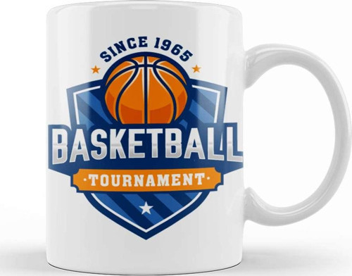 Basketball Tournament Kupa Bardak Porselen