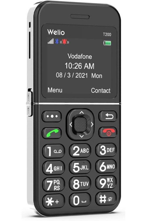 UsulcanMarketplace Welio WKEY T200 Tuşlu Cep Telefonu Kameralı Asker Telefonu Yaşlı Cep Telefonu (KV
