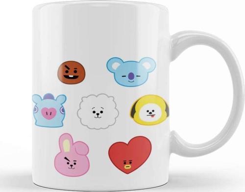 Bts Bt21 Karakterleri Kupa Bardak Porselen