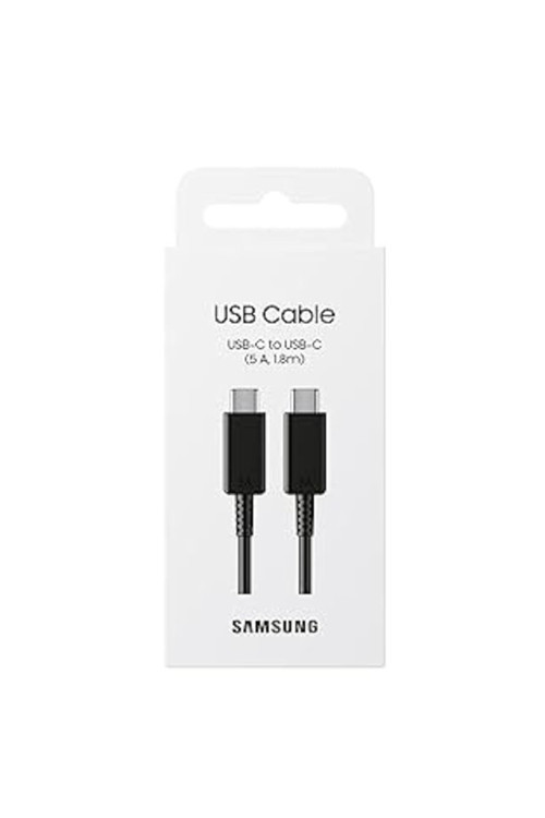 5A 1.8m (USB-C to USB-C) Orijinal Şarj ve Data Kablosu Siyah