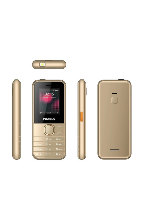 Yeni Nesil Yüksek Sesli Renkli Ekran Tuşlu Telefon Gold