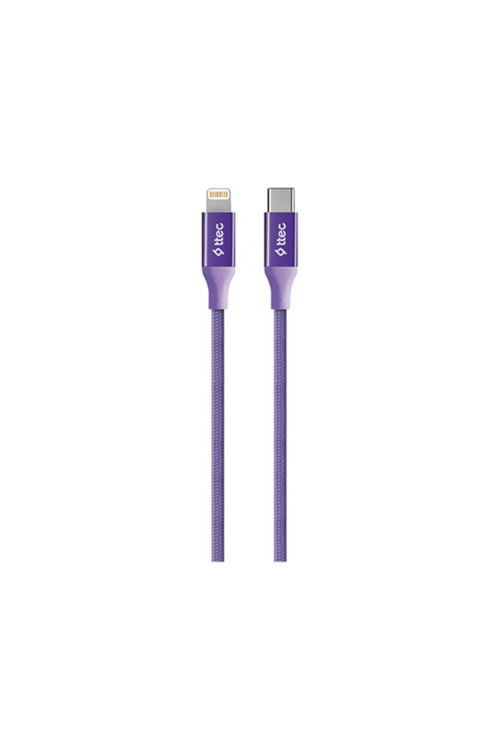 AlumiCable USB-C - Lightning Hızlı Şarj Kablosu 150cm 2DK41MR,Mor