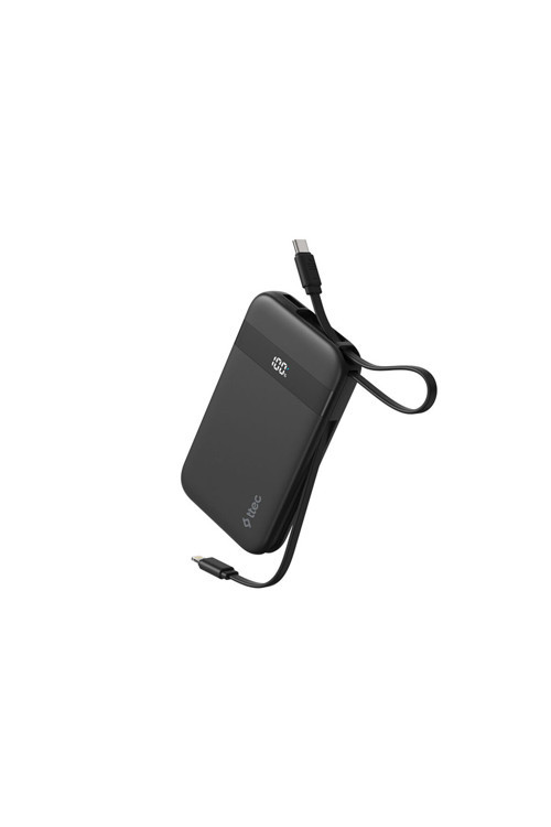 ReCharger Pro LCD 10.000mAh PD 30W Lightning ve USB-C Dahili Kablolu Taşınabilir Powerbank 2BB225S