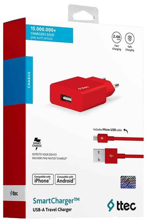 Ttec Smartcharger Adaptör + Micro Usb Kablo 2scs20mk