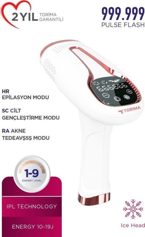 Ipl Buz Başlıklı Lazer Epilasyon 999.999 Atım Otomatik/Manuel Dokunmatik Ekran Vücut Cihazı