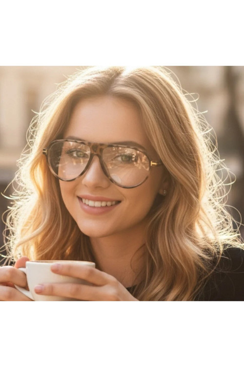 BluePepper Toms v7 Damla Mavi Işık Filtreli Ekran Gözlüğü Optik Uyumlu Camları Değişebilir 58 Ekartman