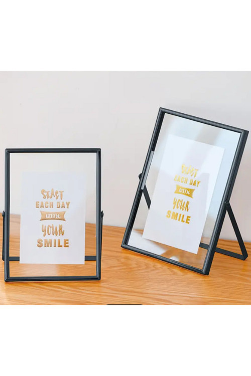13x18 Cm Ve 10x15 Cm Siyah Metal Çerçeve! Şık Dekoratif Fotoğraf Çerçevesi!