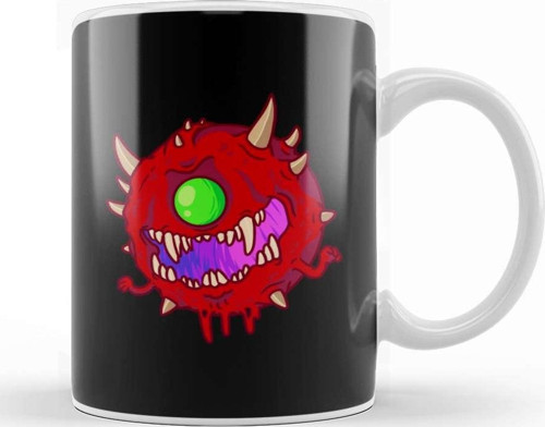 Doom 4 Doom Cacodemon Kupa Bardak Porselen
