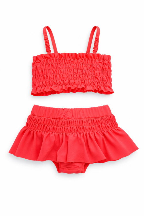 Fırfırlı Kız Çocuk Mayo Bikini Takım