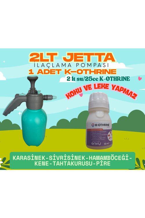 2lt Ilaçlama Pompası - K-Othrine 50CC ( Karasinek - Sivrisinek - Kene - Hamamböceği -Tahtakurusu )