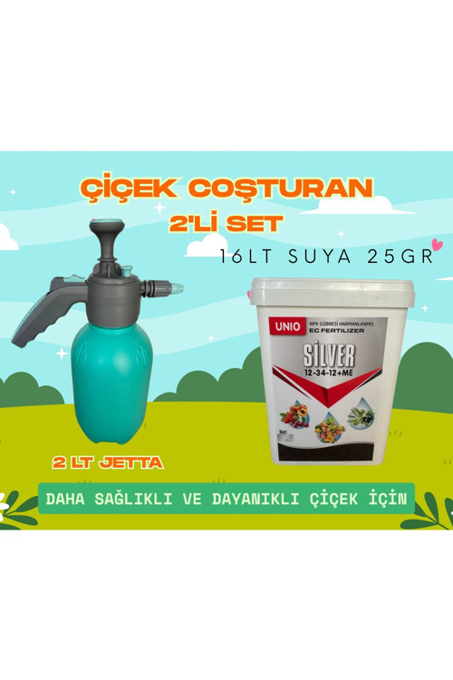 2 Lt El Pompası + Çiçek Coşturan Sılver Fosfor Yaprak ve Toprak Gübresi(1kg)