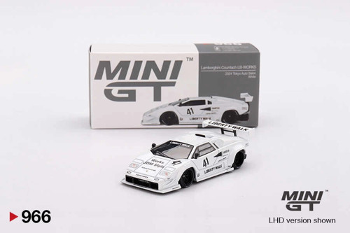 MGT00966 1/64 Lamborghini Countach LB-WORKS White 2024 Tokyo Auto Salon