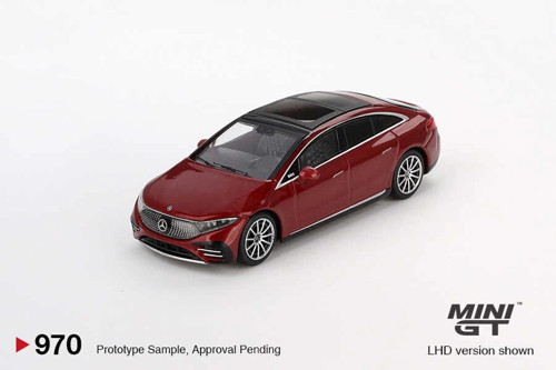 MGT00970 1/64 Mercedes-Benz EQS 580 4MATIC Red Metallic