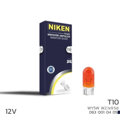 T10 Park Ampulü (W5W) - Turuncu W2.1x9.5d 10 (Adet)