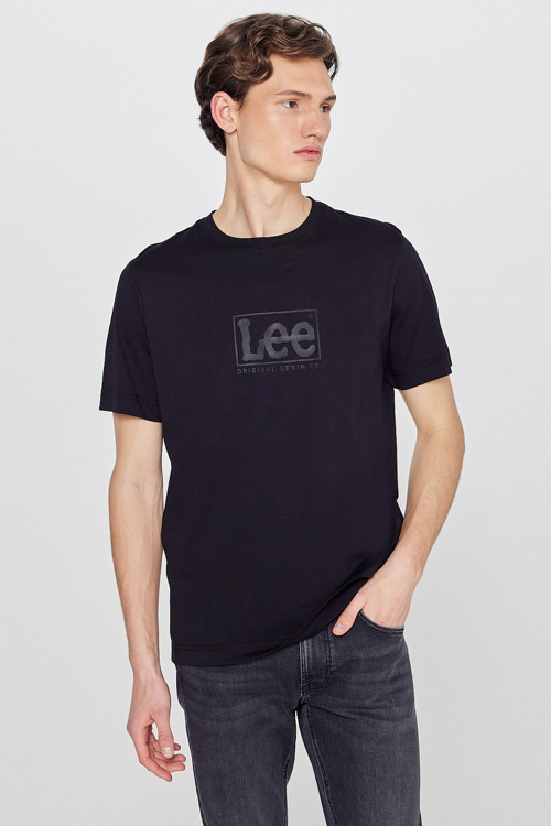 %100 Pamuk Regular Fit Logo Detaylı Erkek T-shirt L2610101001