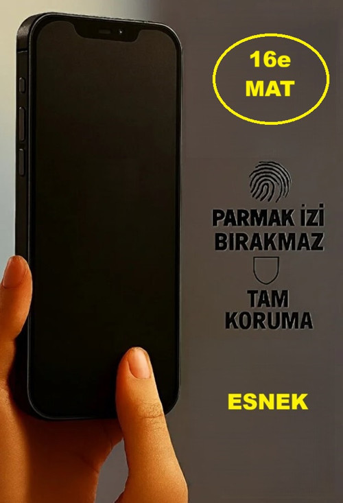 Iphone 16e Uyumlu Mat Ekran Koruyucu Seramik Nano Tam Kaplar
