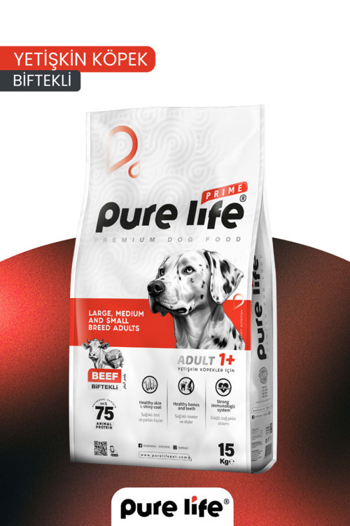 Prime Biftekli Yetişkin Köpek Maması 15 KG
