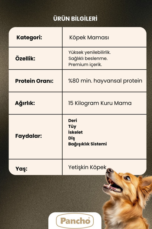 Extra Kuzu Etli Yetişkin Köpek Maması 15 KG