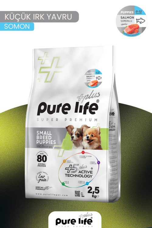 Plus Somonlu Küçük Irk Yavru Köpek Maması 2,5 KG