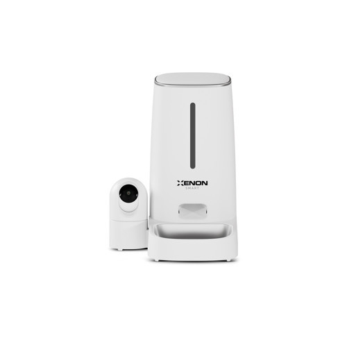 Akıllı Mama Kabı (Kameralı) | 2MP Gece Görüş, WiFi Mobil Kontrol, Çelik Kase, Çift Yönlü Ses (X8610)