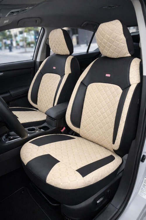 Dacia Duster Araçlara Uyumlu Oto Koltuk Kılıfı Seti- Efesum Bej Siyah