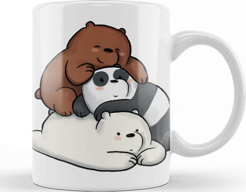 We Bare Bears 015 Kupa Bardak Porselen