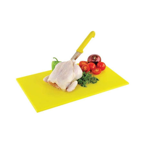 Plastik Polietilen Doğrama Levhası 40x25x1 (Sarı)