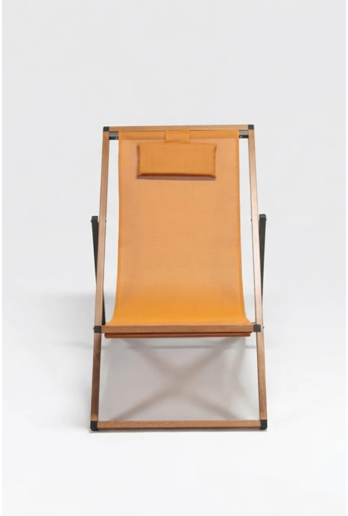 Alüminyum Katlanır Bahçe Sandalyesi Easy Teak Orange