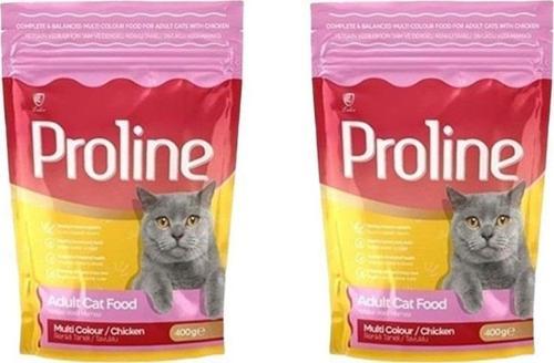 Renkli Taneli Tavuklu Yetişkin Kedi Maması 400 Gr X 2 Adet