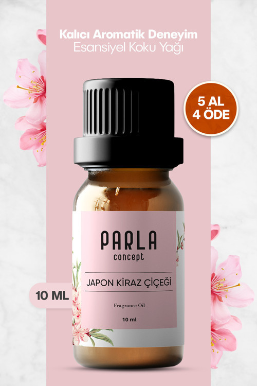 Çamaşır Yün Kurutma Topu Kokusu - Japon Kiraz Çiçeği Sakura - 10 ml - 1 Adet - Esansiyel Uçucu Yağ
