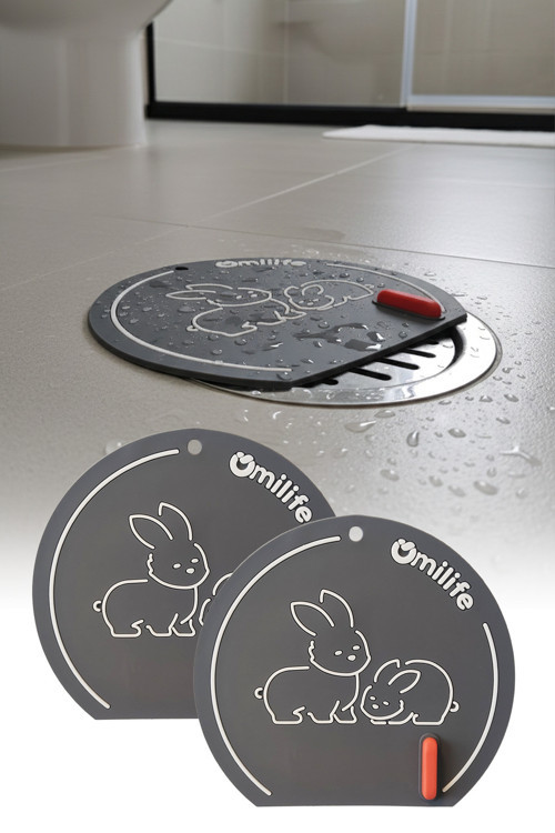 2 Adet Gri renk Silikon Gider Kapağı Koku Önleyici Lavabo Banyo Mutfak Gider Tıkacı