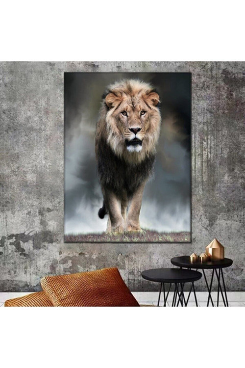 Aslan Leopar Kanvas Tablo
