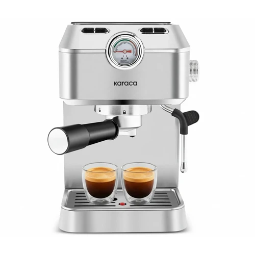 Coffee Art 1101 Süt Köpürtücülü, 20 Bar Basınçlı, Espresso, Latte, Cappuccino, Americano Makinesi Inox 1,5L 1100W