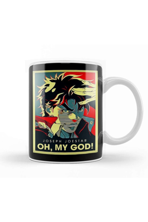 Lover Japanese Manga Jojo Adventure Joseph Joestar Kupa Bardak Porselen