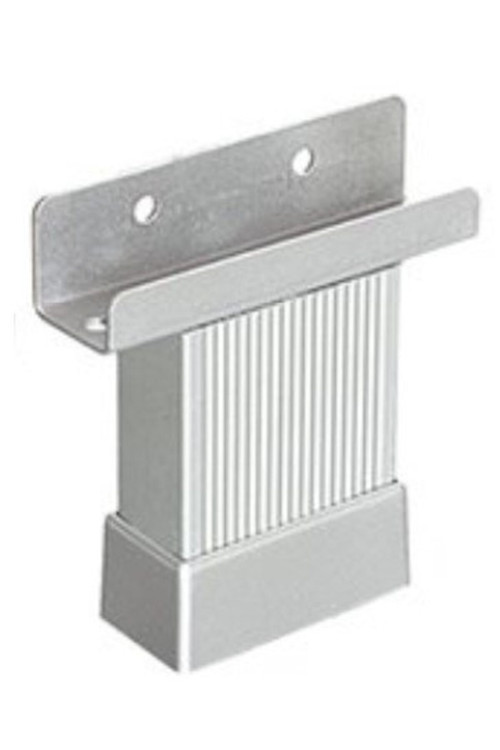 U Geçme Ayak 8 Cm Mat Krom Çizgili Alüminyum 20x45 Mm Metal