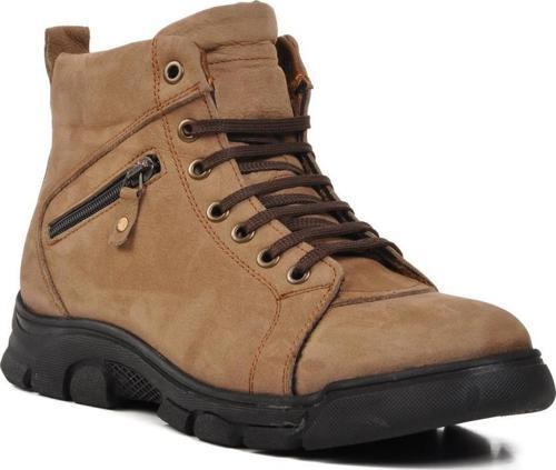 7376 Kum Nubuk İçi Kürklü Hakiki Deri Erkek Bot