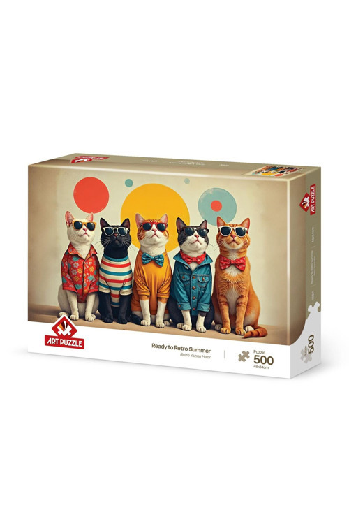 Retro Yazına hazır 500 Parça Puzzle