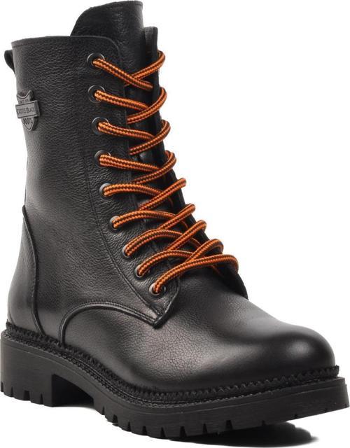 90006-1 Siyah İçi Polarlı Hakiki Deri Kadın Bot