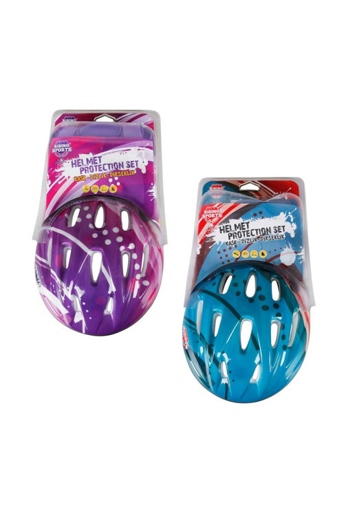 Çocuk Bebek Oyuncakları Kask Dizlik Dirseklik Koruyucu Set M Kız Erkek Çocuk Oyuncak Eğitici Oyuncak