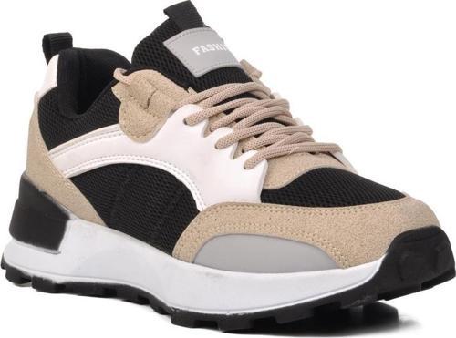 9927-24Y Siyah-Bej Unisex Sneaker