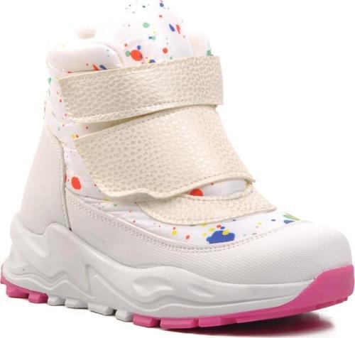 Fy223-P Beyaz İçi Polarlı Çocuk Kar Botu